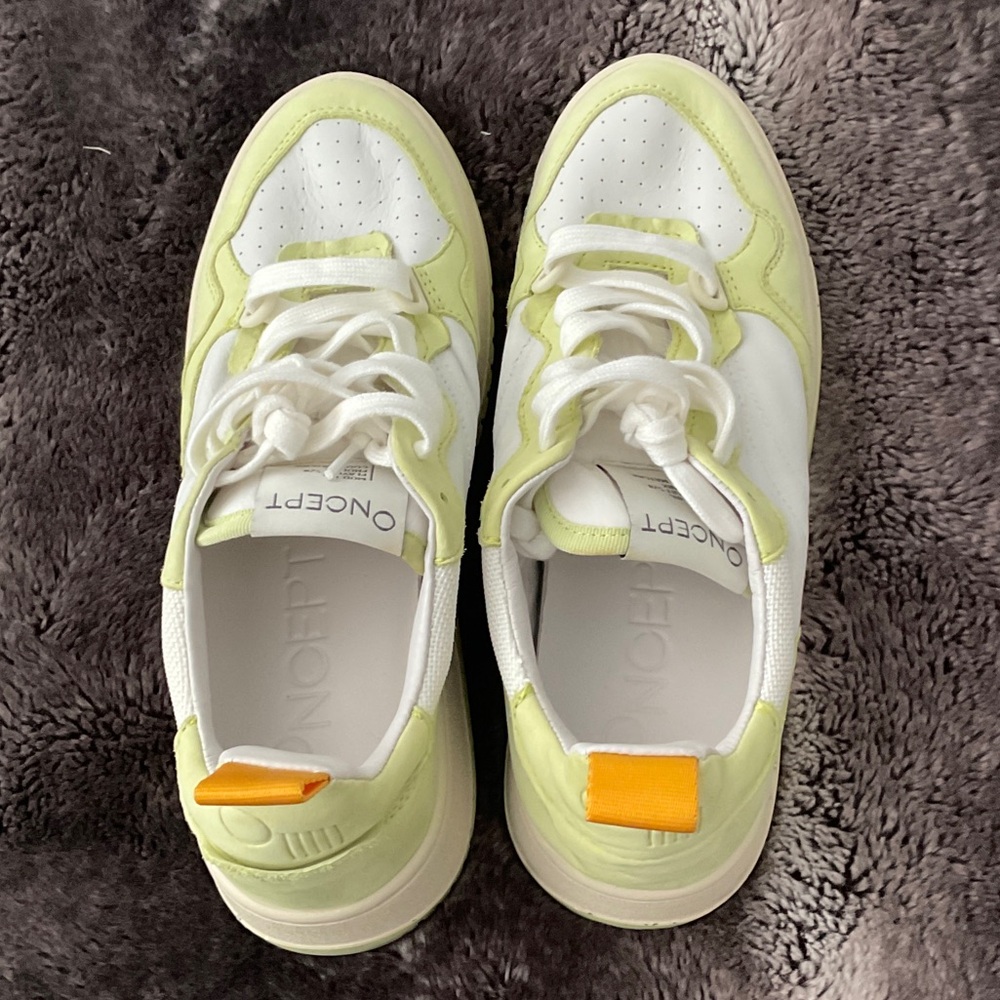 Neon Yellow & White ONCEPT Low-Top Sneakers pheonix